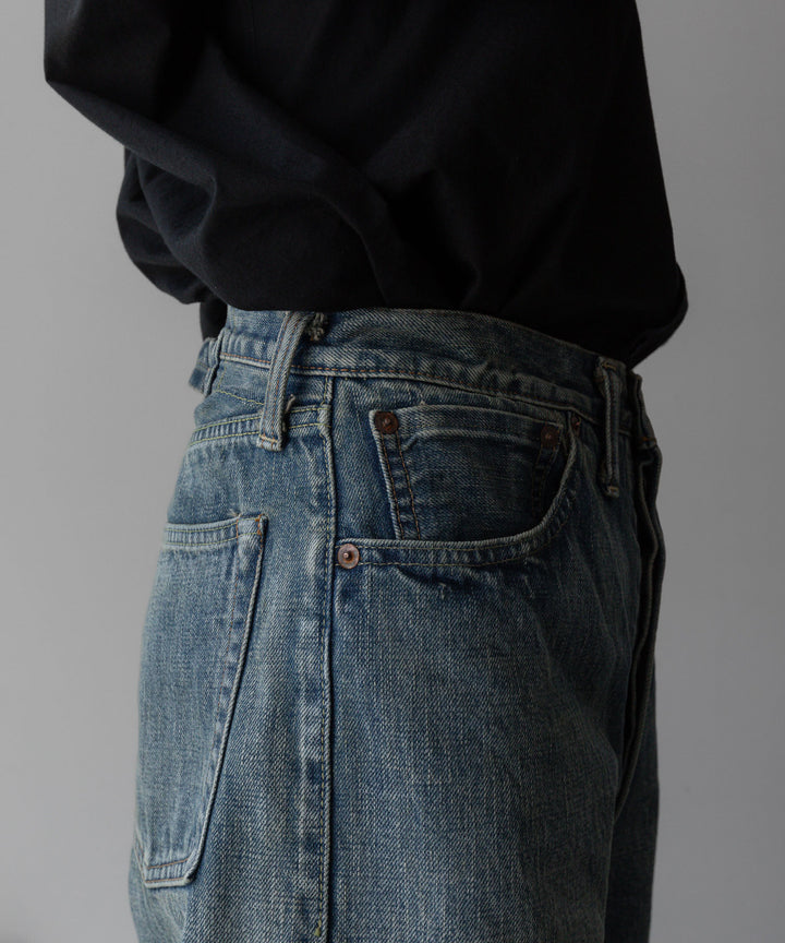 INTÉRIM - インテリムのVINTAGE WASHED "1937XX" SHUTTLE DENIM TROUSERSのSHABBYの公式通販サイトsession福岡セレクトショップ