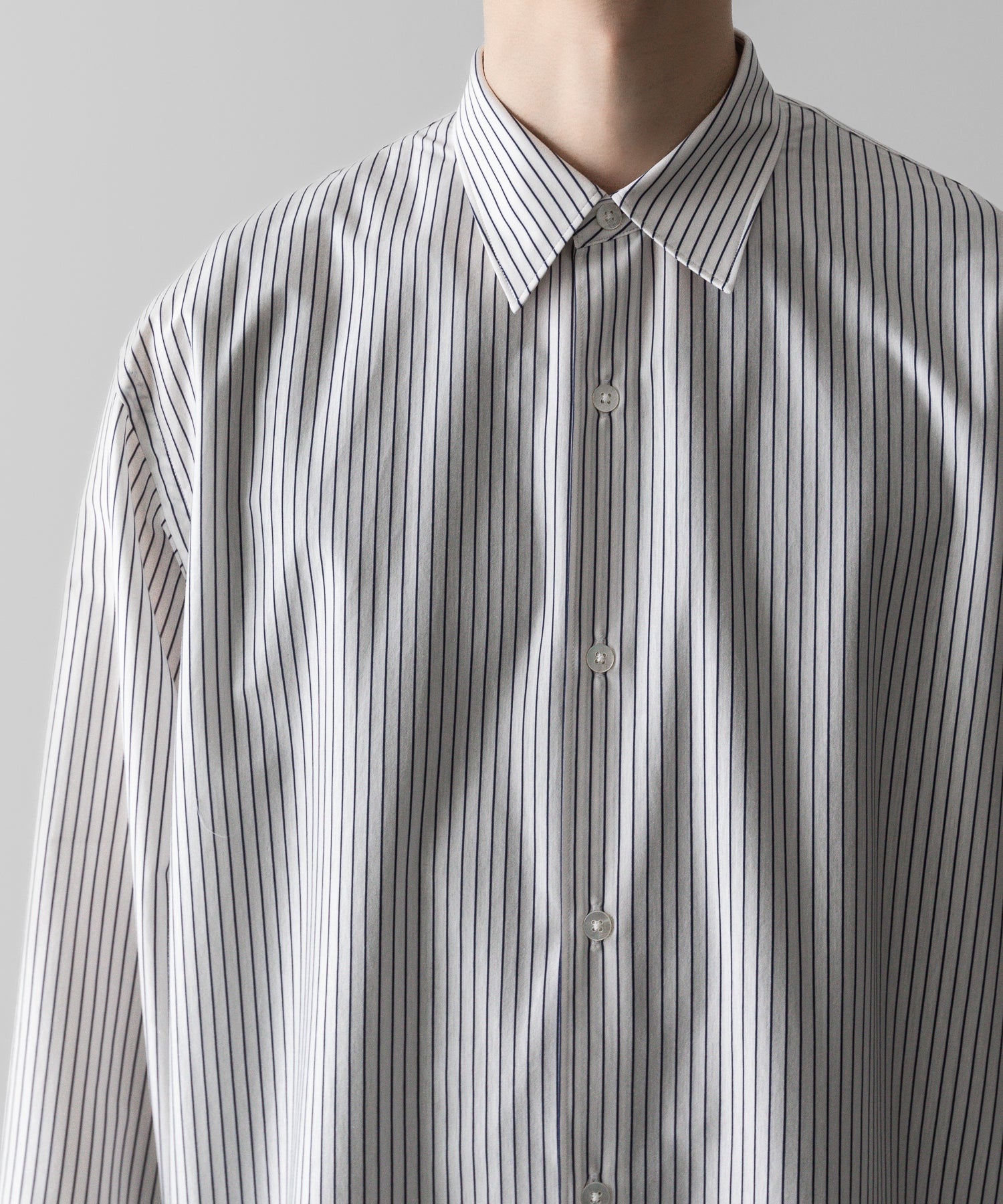 KANEMASA PHIL. カネマサフィルの46G MODEST STRIPE SHIRT - WHITE NAVYの公式通販サイトsession福岡セレクトショップ