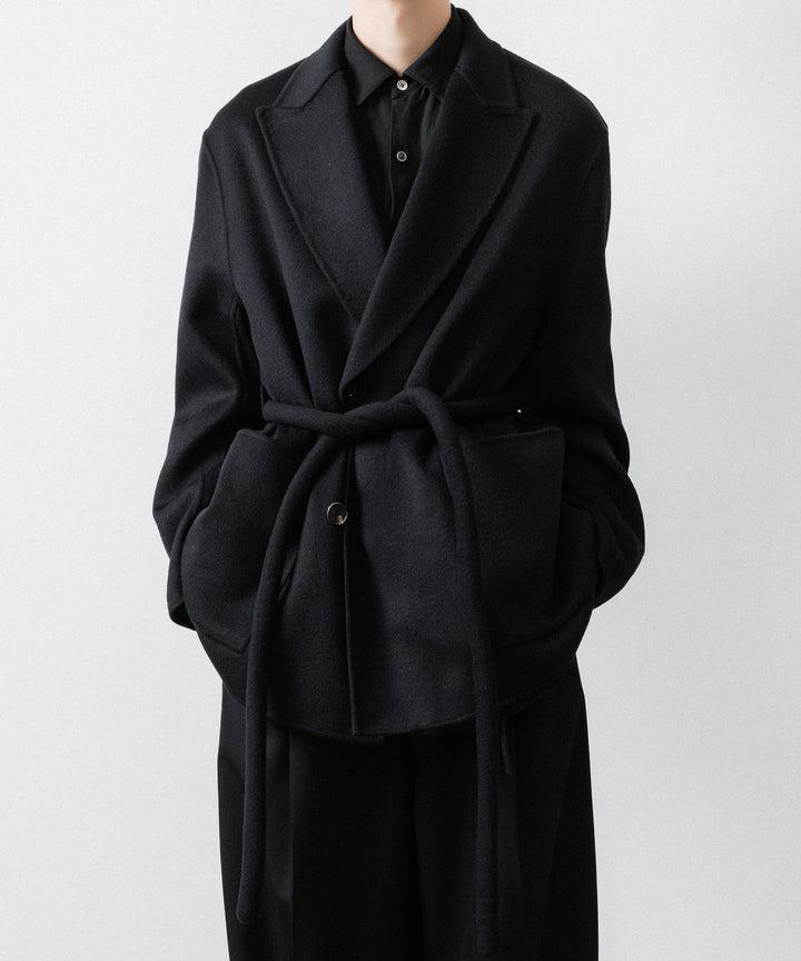 ssstein(シュタイン)のWOOL/CASHMERE REVERSIBLE PEAK LAPEL JACKET - BLACK × BLACKの公式通販サイトsession福岡セレクトショップ