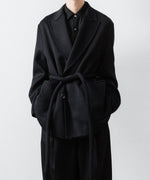画像をギャラリービューアに読み込む, ssstein(シュタイン)のWOOL/CASHMERE REVERSIBLE PEAK LAPEL JACKET - BLACK × BLACKの公式通販サイトsession福岡セレクトショップ
