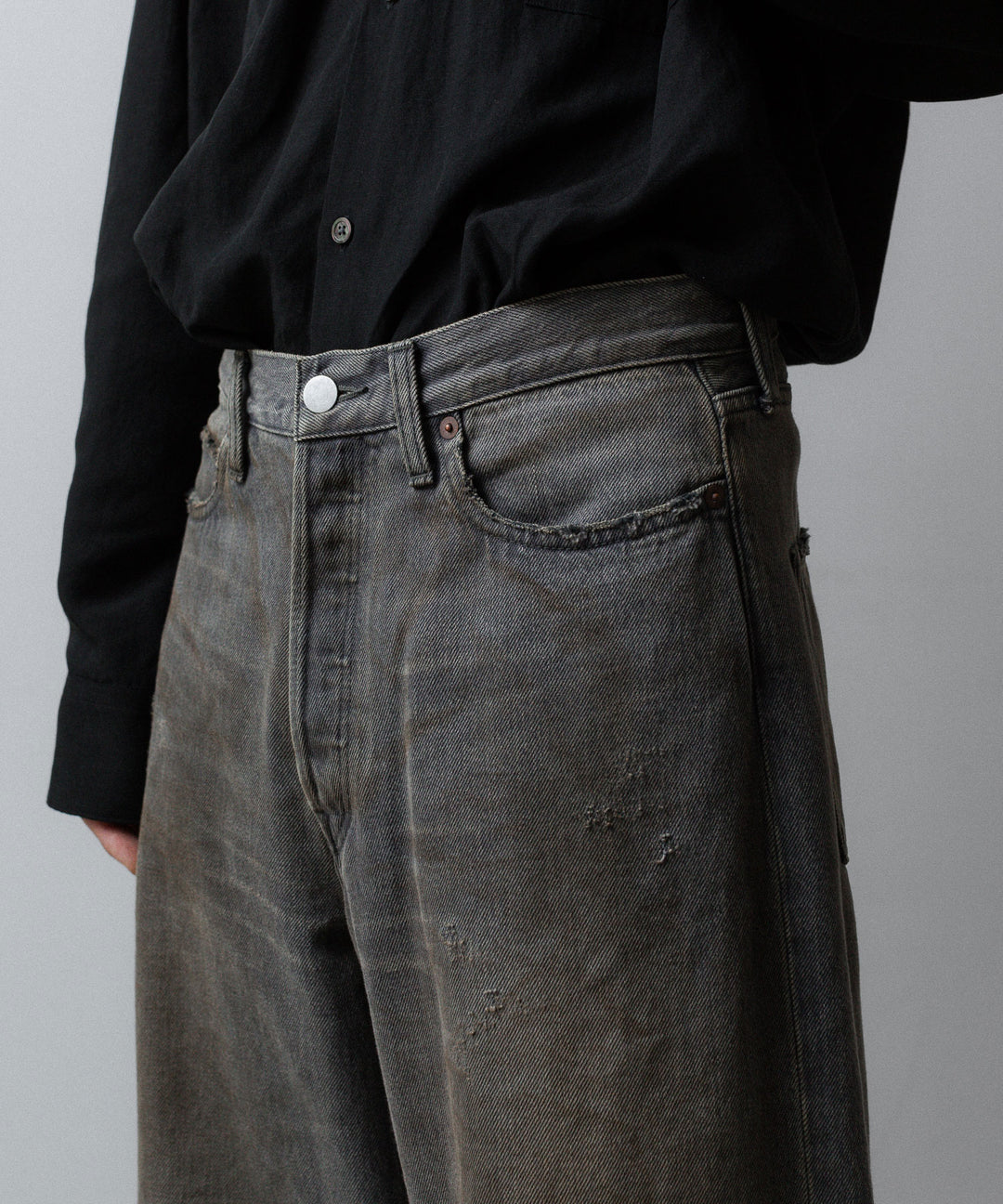 ssstein(シュタイン)のLOOSE DENIM JEANS - GREYの公式通販サイトsession福岡セレクトショップ