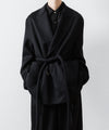【ssstein】WOOL/CASHMERE REVERSIBLE PEAK LAPEL JACKET - BLACK × BLACK