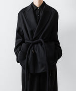 画像をギャラリービューアに読み込む, ssstein(シュタイン)のWOOL/CASHMERE REVERSIBLE PEAK LAPEL JACKET - BLACK × BLACKの公式通販サイトsession福岡セレクトショップ
