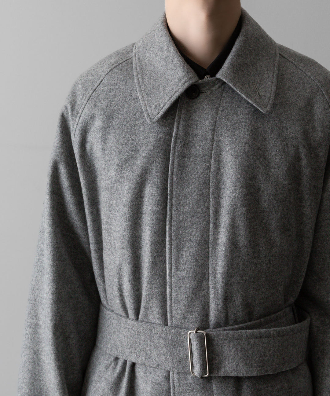 INTÉRIM(インテリム)のCASHMERE DRAP HYPER BIG BELTED OVER COATのGRAYの公式通販サイトsession福岡セレクトショップ