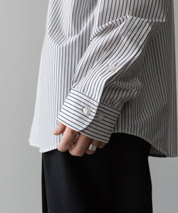 KANEMASA PHIL. カネマサフィルの46G MODEST STRIPE SHIRT - WHITE NAVYの公式通販サイトsession福岡セレクトショップ