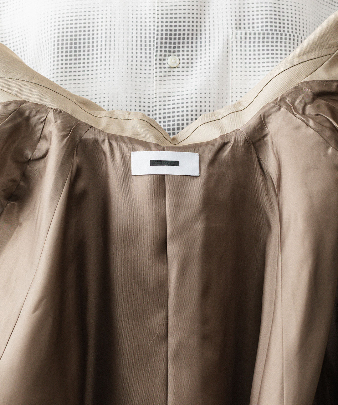 REVERBERATE リバーバレイトのTRENCH COAT SHORT-PLのBEIGE 公式通販サイトsession福岡セレクトショップ