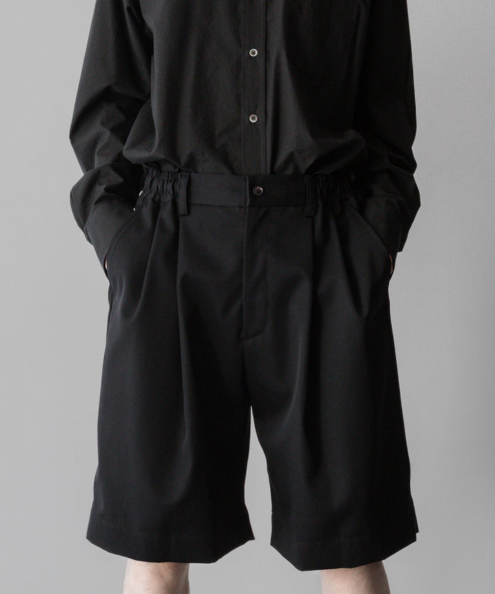 ssstein stein(シュタイン)の24SSコレクションWIDE EASY SHORT TROUSERSのBLACK 公式通販サイトsession福岡セレクトショップ