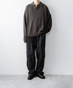 画像をギャラリービューアに読み込む, The Viridi-anneザ ヴィリディアンのLINEN KNIT POLOのGRAY BROWN 公式通販サイトsession福岡セレクトショップ
