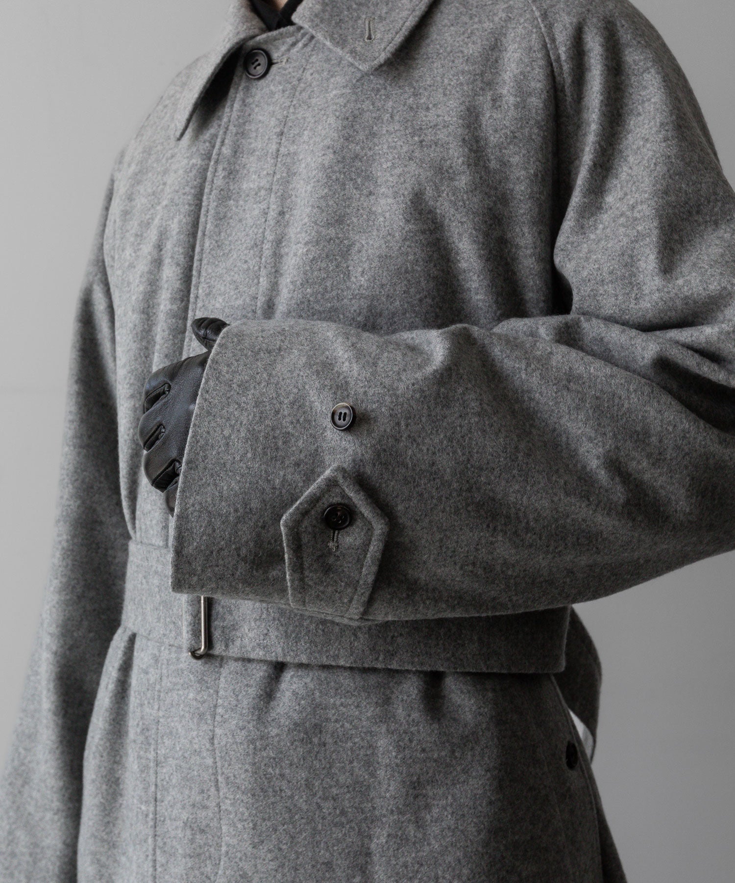 INTÉRIM(インテリム)のCASHMERE DRAP HYPER BIG BELTED OVER COATのGRAYの公式通販サイトsession福岡セレクトショップ