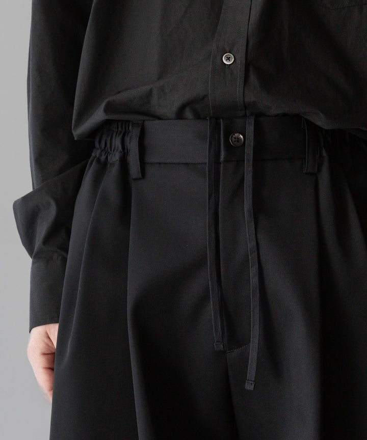ssstein stein(シュタイン)の24SSコレクションWIDE EASY SHORT TROUSERSのBLACK 公式通販サイトsession福岡セレクトショップ