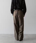 画像をギャラリービューアに読み込む, ssstein(シュタイン)の24AWコレクション EASY WIDE TROUSERS (2/72梳毛フラノ) - DARK BEIGE 公式通販サイトsession福岡セレクトショップ
