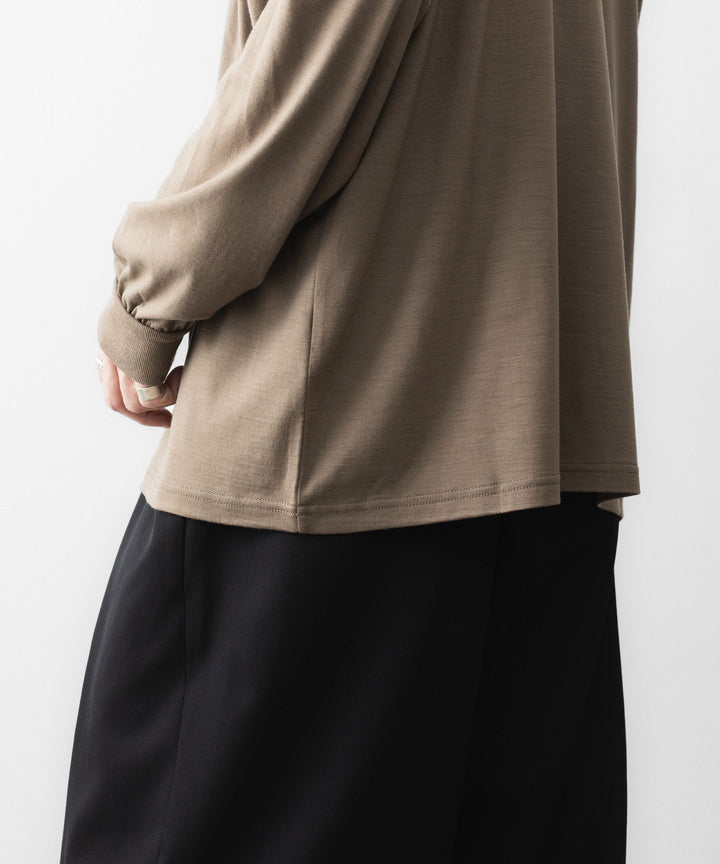 ssstein(シュタイン)のFINE WOOL OVERSIZED LONG SLEEVE TEE - KHAKIの公式通販サイトsession福岡セレクトショップ