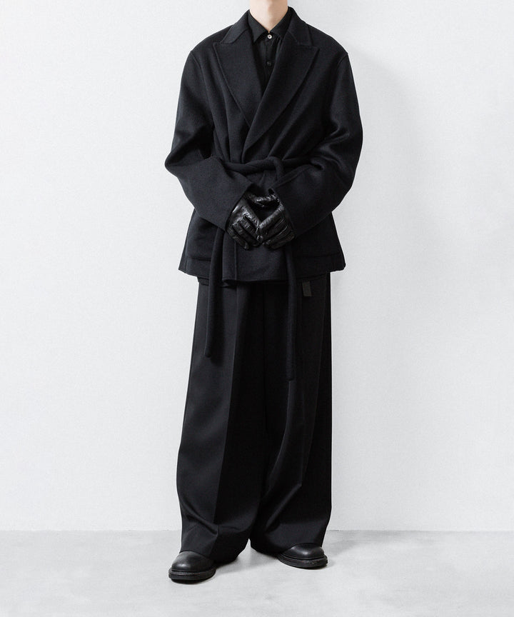 ssstein(シュタイン)のWOOL/CASHMERE REVERSIBLE PEAK LAPEL JACKET - BLACK × BLACKの公式通販サイトsession福岡セレクトショップ