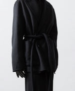 画像をギャラリービューアに読み込む, ssstein(シュタイン)のWOOL/CASHMERE REVERSIBLE PEAK LAPEL JACKET - BLACK × BLACKの公式通販サイトsession福岡セレクトショップ
