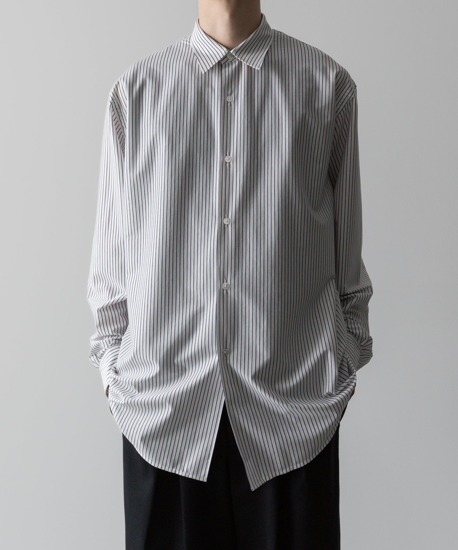 KANEMASA PHIL. カネマサフィルの46G MODEST STRIPE SHIRT - WHITE NAVYの公式通販サイトsession福岡セレクトショップ