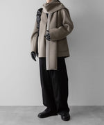 画像をギャラリービューアに読み込む, 【ssstein】WOOL CASHMERE BEAVER REVERSIBLE STOLE JACKET - TAUPE GREY
