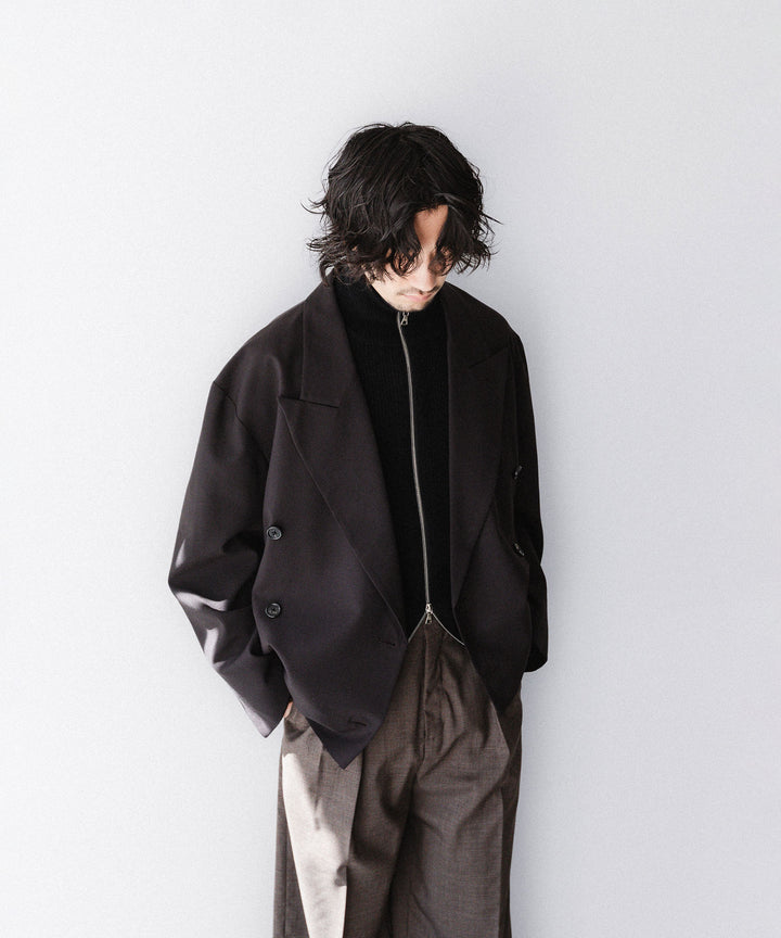 CODA -コーダのBROWN WOOL CUT OFF DOUBLE BREASTED LENTO BLAZERのBROWN公式通販サイトsession福岡セレクトショップ