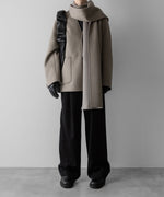 画像をギャラリービューアに読み込む, 【ssstein】WOOL CASHMERE BEAVER REVERSIBLE STOLE JACKET - TAUPE GREY
