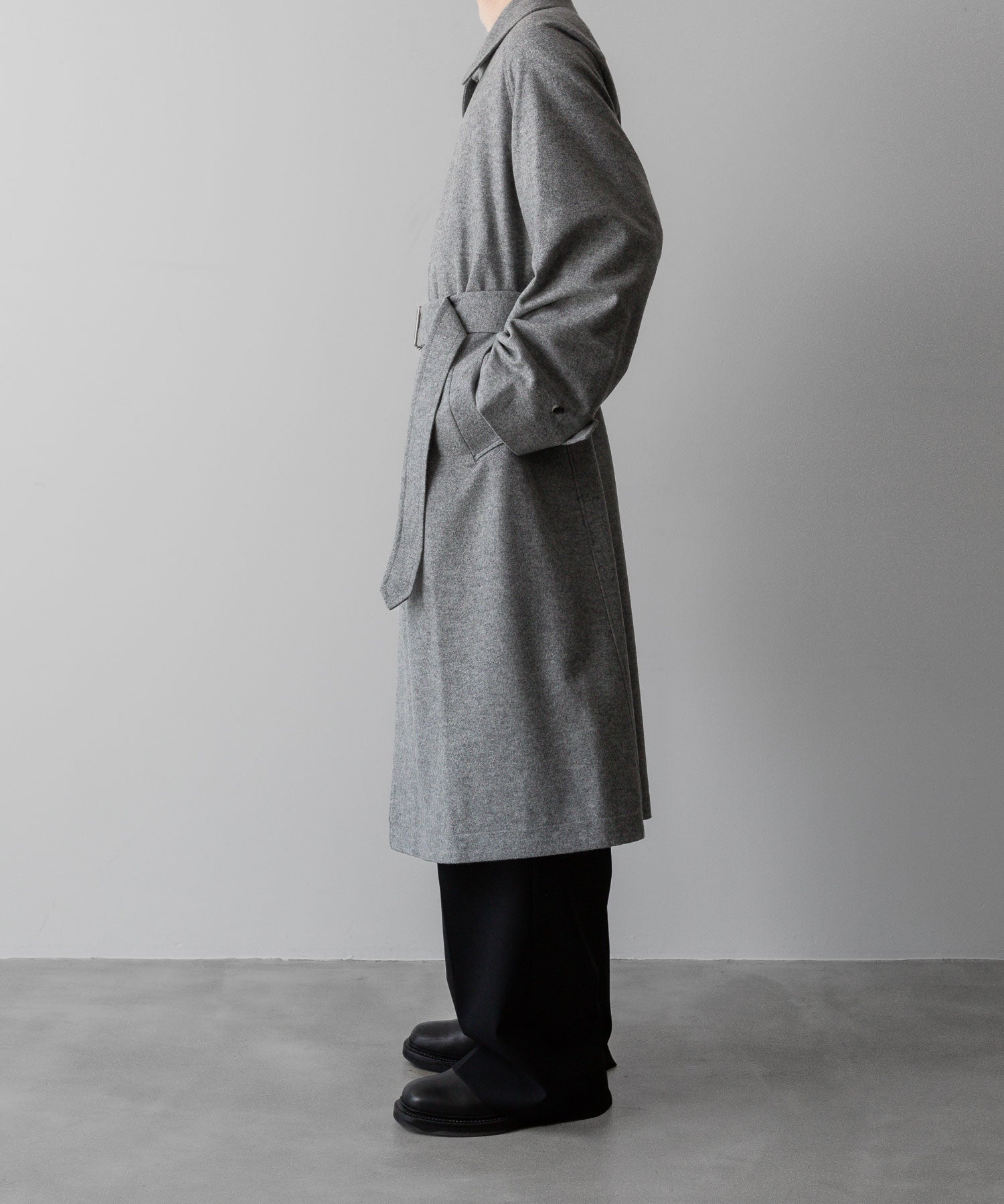 INTÉRIM(インテリム)のCASHMERE DRAP HYPER BIG BELTED OVER COATのGRAYの公式通販サイトsession福岡セレクトショップ