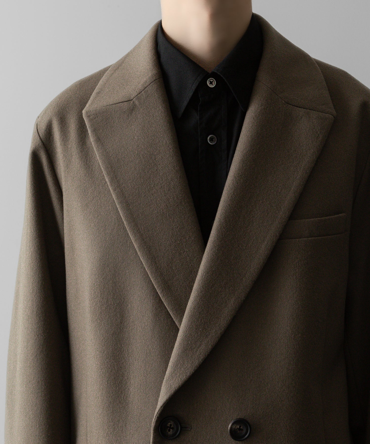 ssstein(シュタイン)の24AWコレクション OVERSIZED PEAK LAPEL JACKET - DARK BEIGE 公式通販サイトsession福岡セレクトショップ