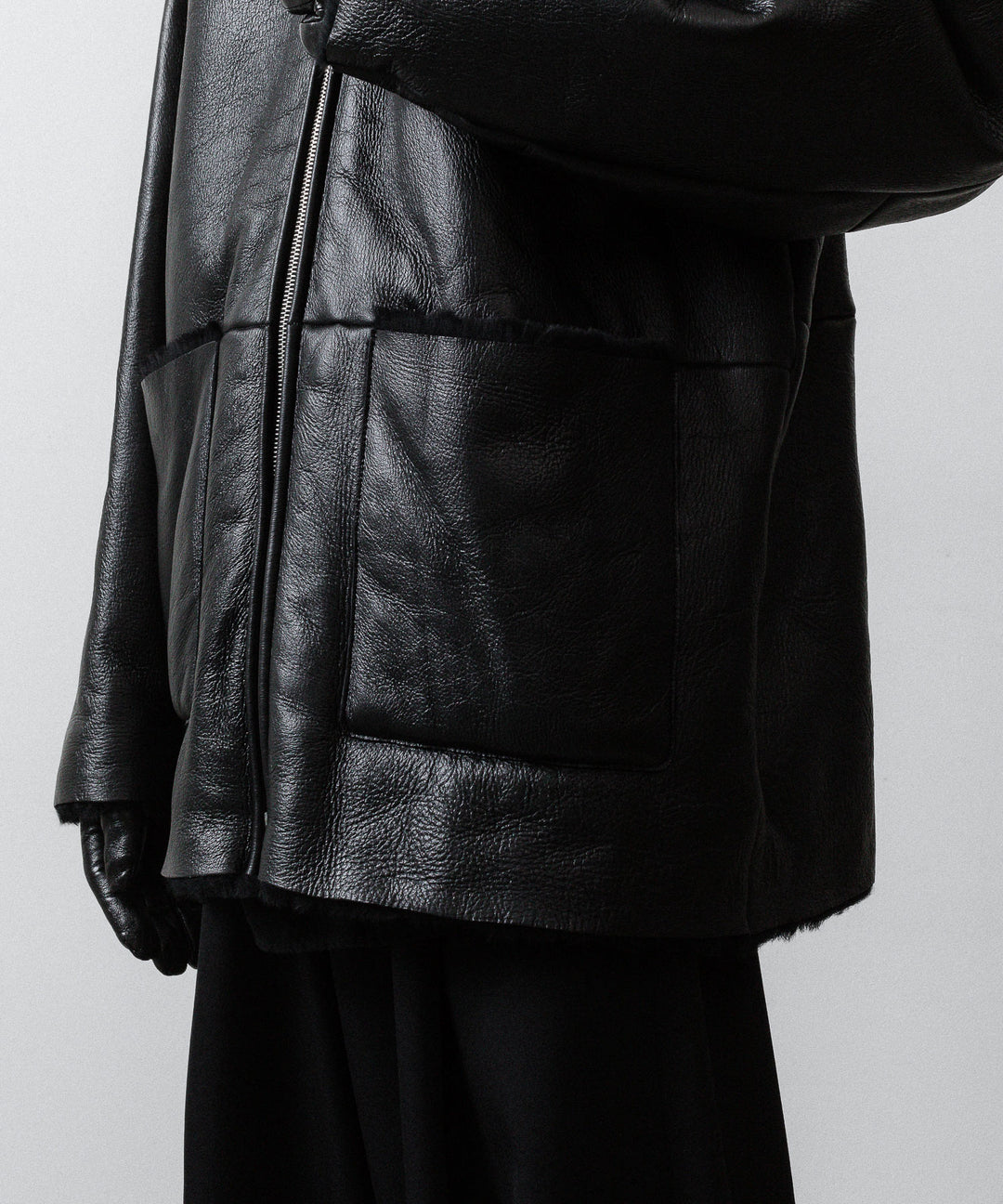 ssstein(シュタイン)のCUT-OFF MOUTON JACKET - BLACKの公式通販サイトsession福岡セレクトショップ