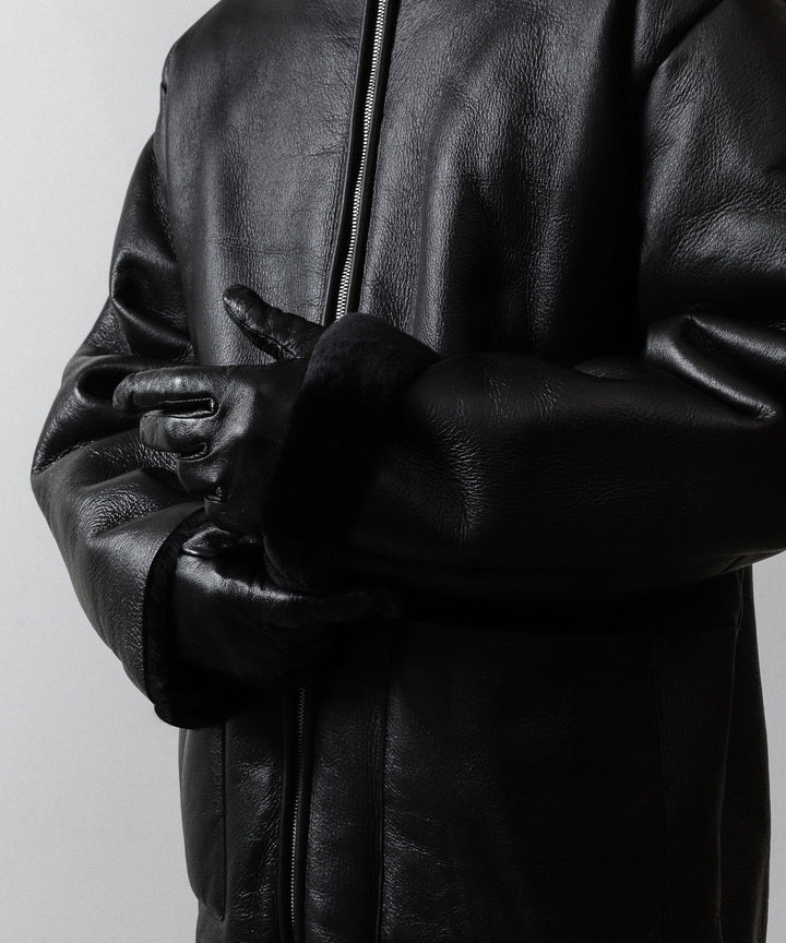 ssstein(シュタイン)のCUT-OFF MOUTON JACKET - BLACKの公式通販サイトsession福岡セレクトショップ
