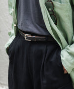 画像をギャラリービューアに読み込む, INTÉRIM - インテリムの20mm OAK BARK LEATHER BELTのBLACK公式通販サイトsession福岡セレクトショップ
