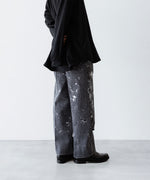 画像をギャラリービューアに読み込む, INTÉRIM - インテリムのMILK PAINT USED BLACK DENIM 2-TUCK STRAIGHT SLACKS - PU.BLACK公式通販サイトsession福岡セレクトショップ
