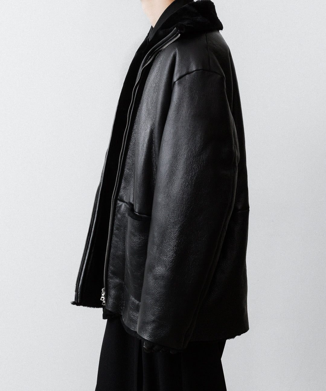 ssstein(シュタイン)のCUT-OFF MOUTON JACKET - BLACKの公式通販サイトsession福岡セレクトショップ