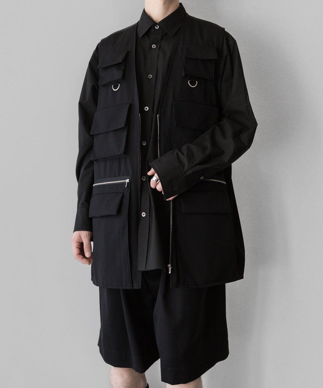 ssstein stein(シュタイン)の24SSコレクションWIDE EASY SHORT TROUSERSのBLACK 公式通販サイトsession福岡セレクトショップ