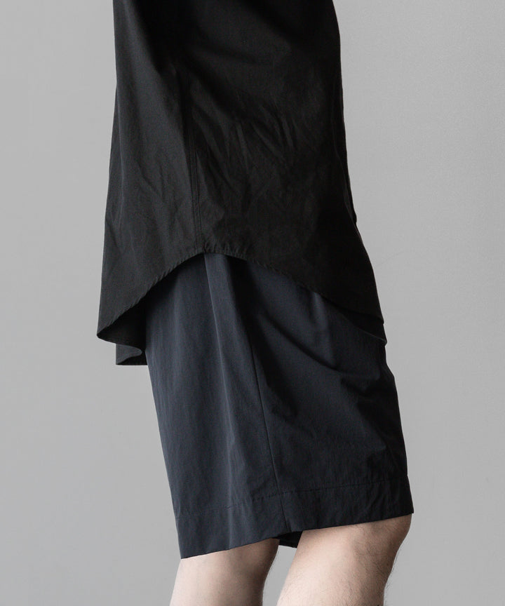 ssstein stein(シュタイン)の24SSコレクションWINDPROOF NYLON WIDE EASY SHORT TROUSERSのBLACK 公式通販サイトsession福岡セレクトショップ