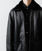 画像をギャラリービューアに読み込む, ssstein(シュタイン)のCUT-OFF MOUTON JACKET - BLACKの公式通販サイトsession福岡セレクトショップ
