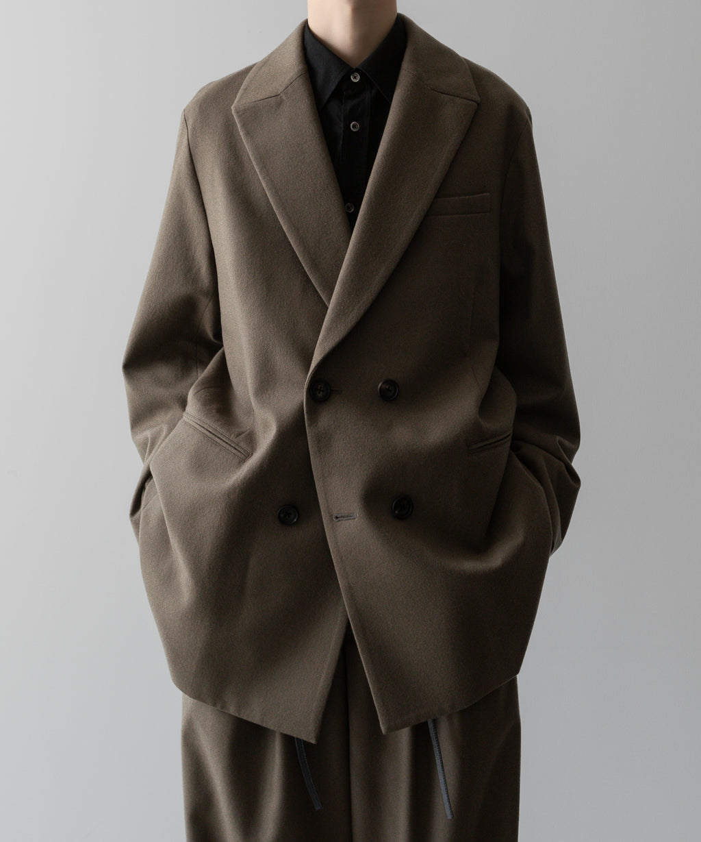 ssstein(シュタイン)の24AWコレクション OVERSIZED PEAK LAPEL JACKET - DARK BEIGE 公式通販サイトsession福岡セレクトショップ