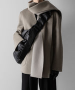 画像をギャラリービューアに読み込む, 【ssstein】WOOL CASHMERE BEAVER REVERSIBLE STOLE JACKET - TAUPE GREY
