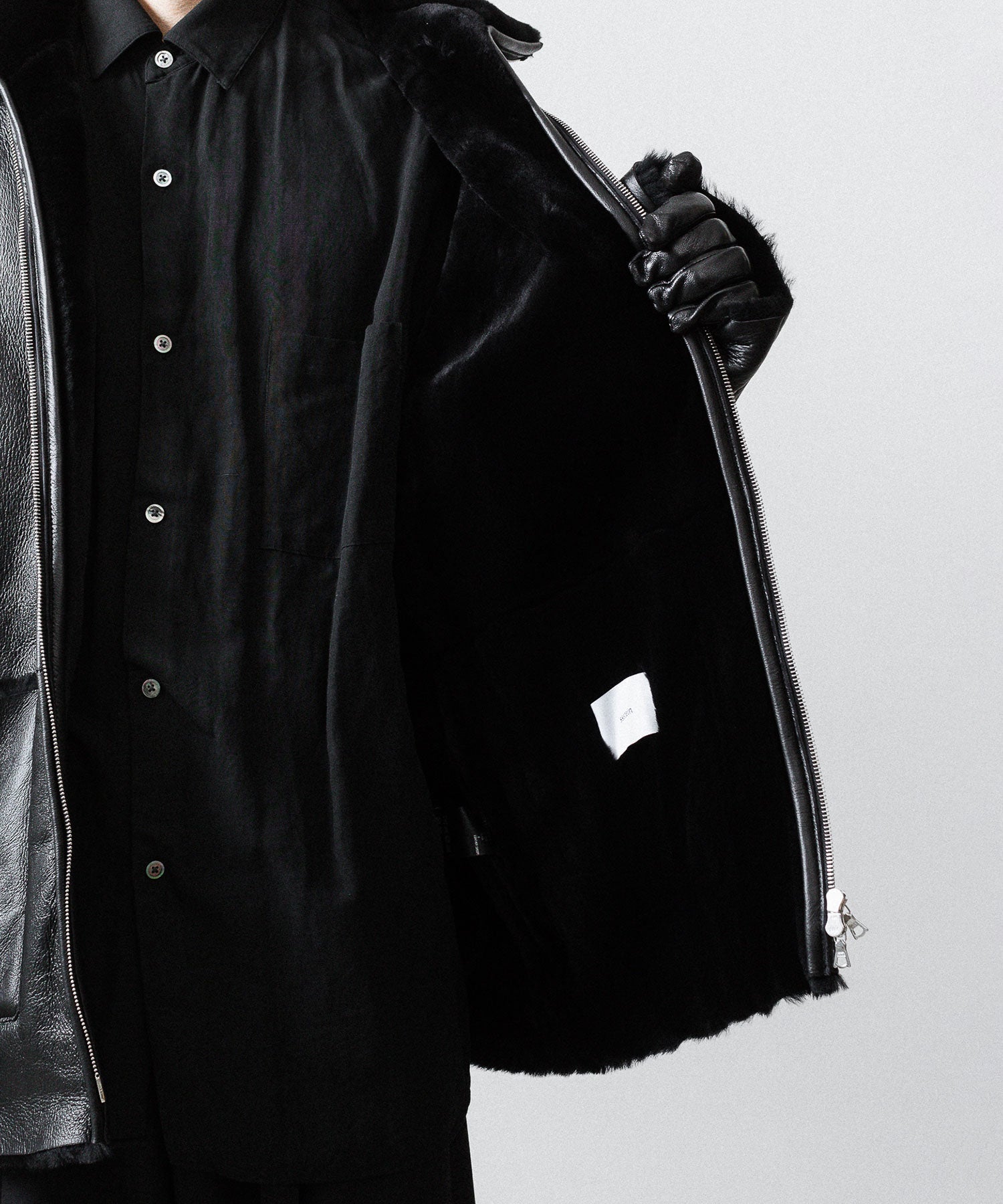 ssstein(シュタイン)のCUT-OFF MOUTON JACKET - BLACKの公式通販サイトsession福岡セレクトショップ