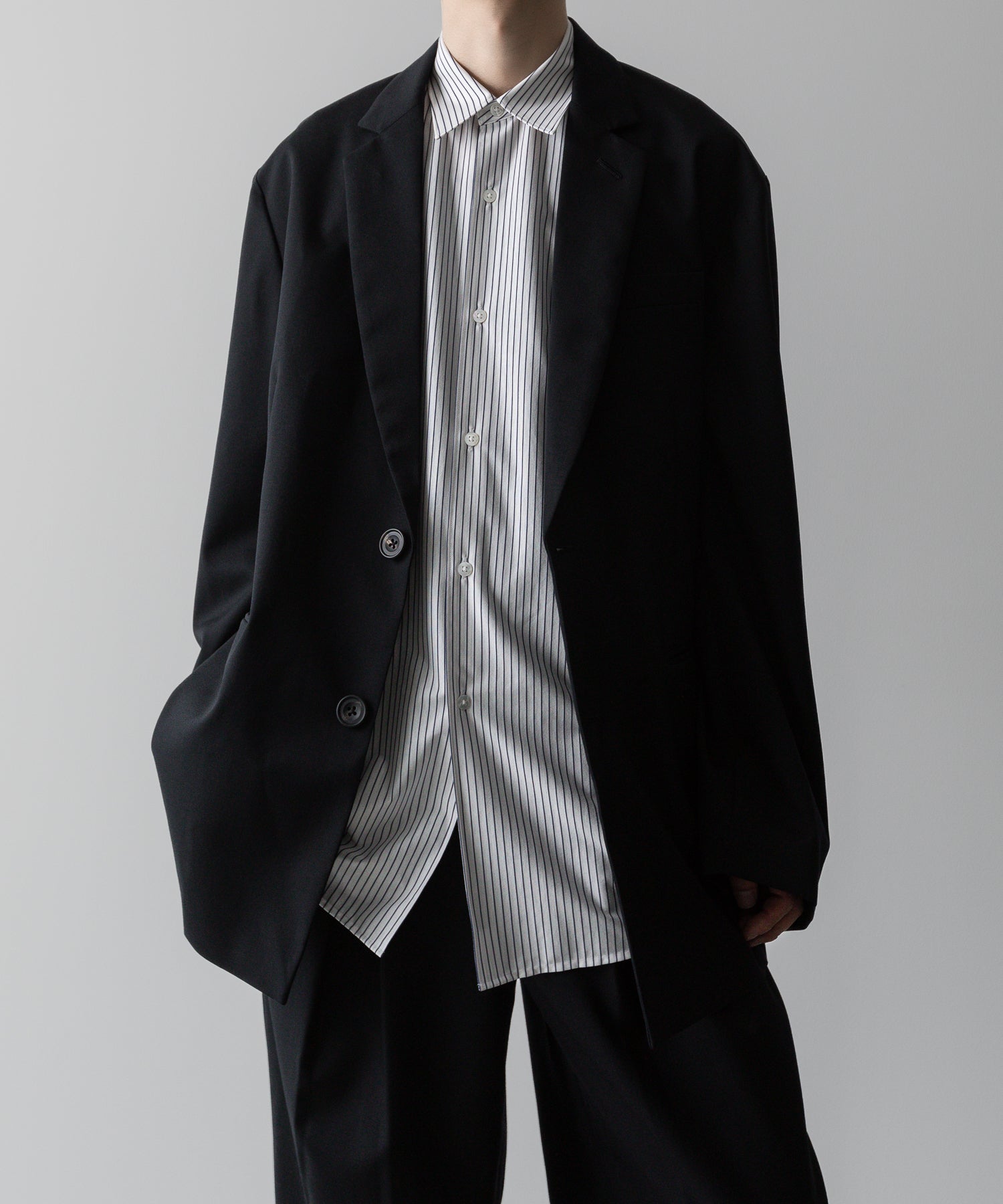 KANEMASA PHIL. カネマサフィルの46G MODEST STRIPE SHIRT - WHITE NAVYの公式通販サイトsession福岡セレクトショップ