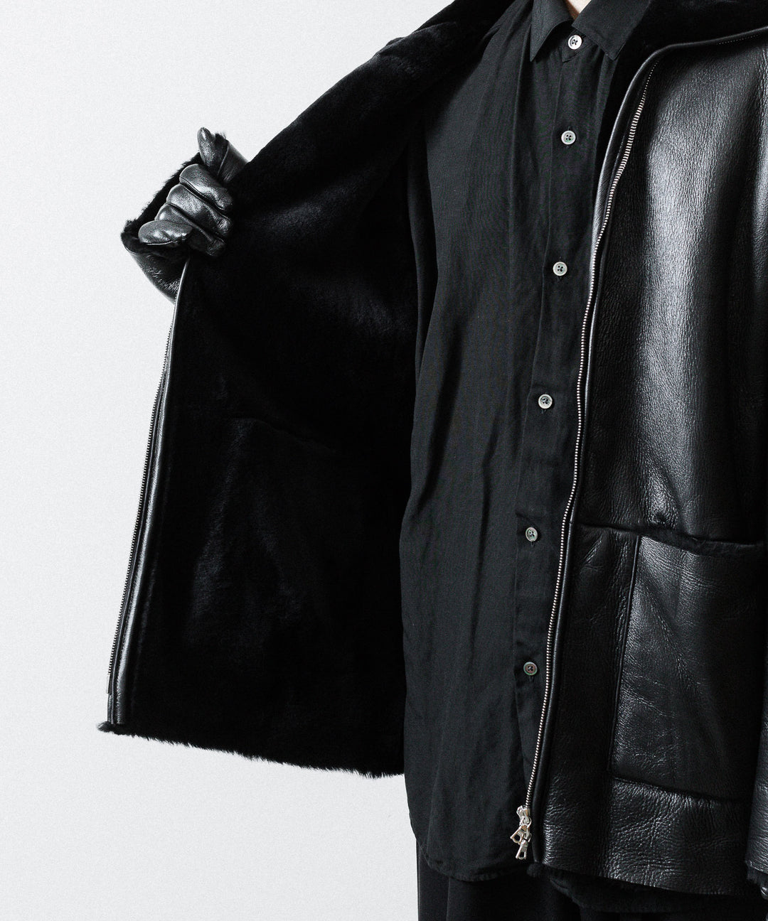 ssstein(シュタイン)のCUT-OFF MOUTON JACKET - BLACKの公式通販サイトsession福岡セレクトショップ