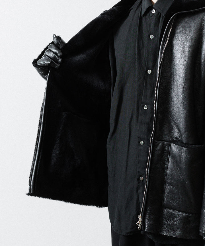 ssstein(シュタイン)のCUT-OFF MOUTON JACKET - BLACKの公式通販サイトsession福岡セレクトショップ
