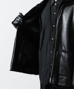 画像をギャラリービューアに読み込む, ssstein(シュタイン)のCUT-OFF MOUTON JACKET - BLACKの公式通販サイトsession福岡セレクトショップ
