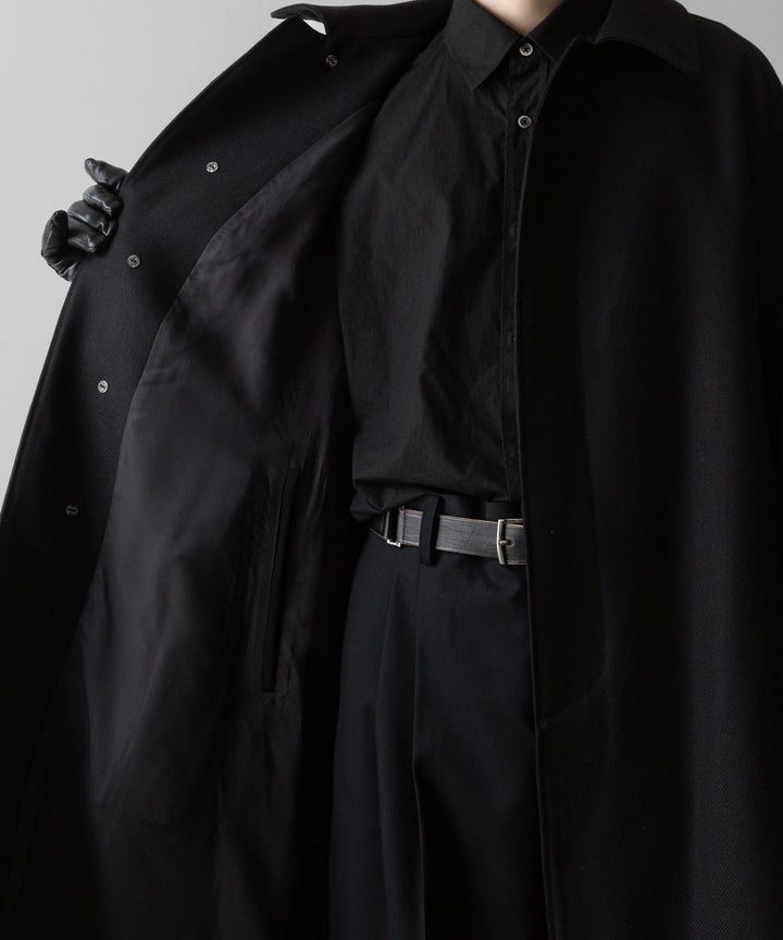 INTÉRIM(インテリム)のHAIRY WOOL DIAGONAL HYPER BIG BELTED OVER COATのBLACKの公式通販サイトsession福岡セレクトショップ