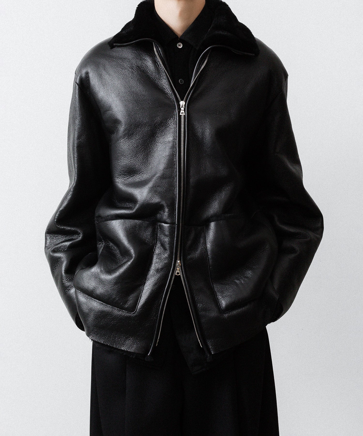 ssstein(シュタイン)のCUT-OFF MOUTON JACKET - BLACKの公式通販サイトsession福岡セレクトショップ