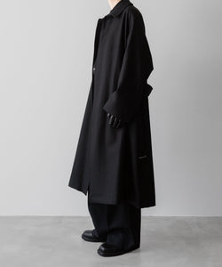 INTÉRIM(インテリム)のHAIRY WOOL DIAGONAL HYPER BIG BELTED OVER COATのBLACKの公式通販サイトsession福岡セレクトショップ