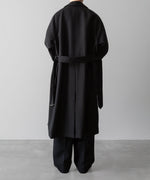 画像をギャラリービューアに読み込む, INTÉRIM(インテリム)のHAIRY WOOL DIAGONAL HYPER BIG BELTED OVER COATのBLACKの公式通販サイトsession福岡セレクトショップ
