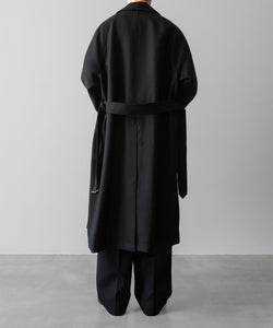 INTÉRIM(インテリム)のHAIRY WOOL DIAGONAL HYPER BIG BELTED OVER COATのBLACKの公式通販サイトsession福岡セレクトショップ