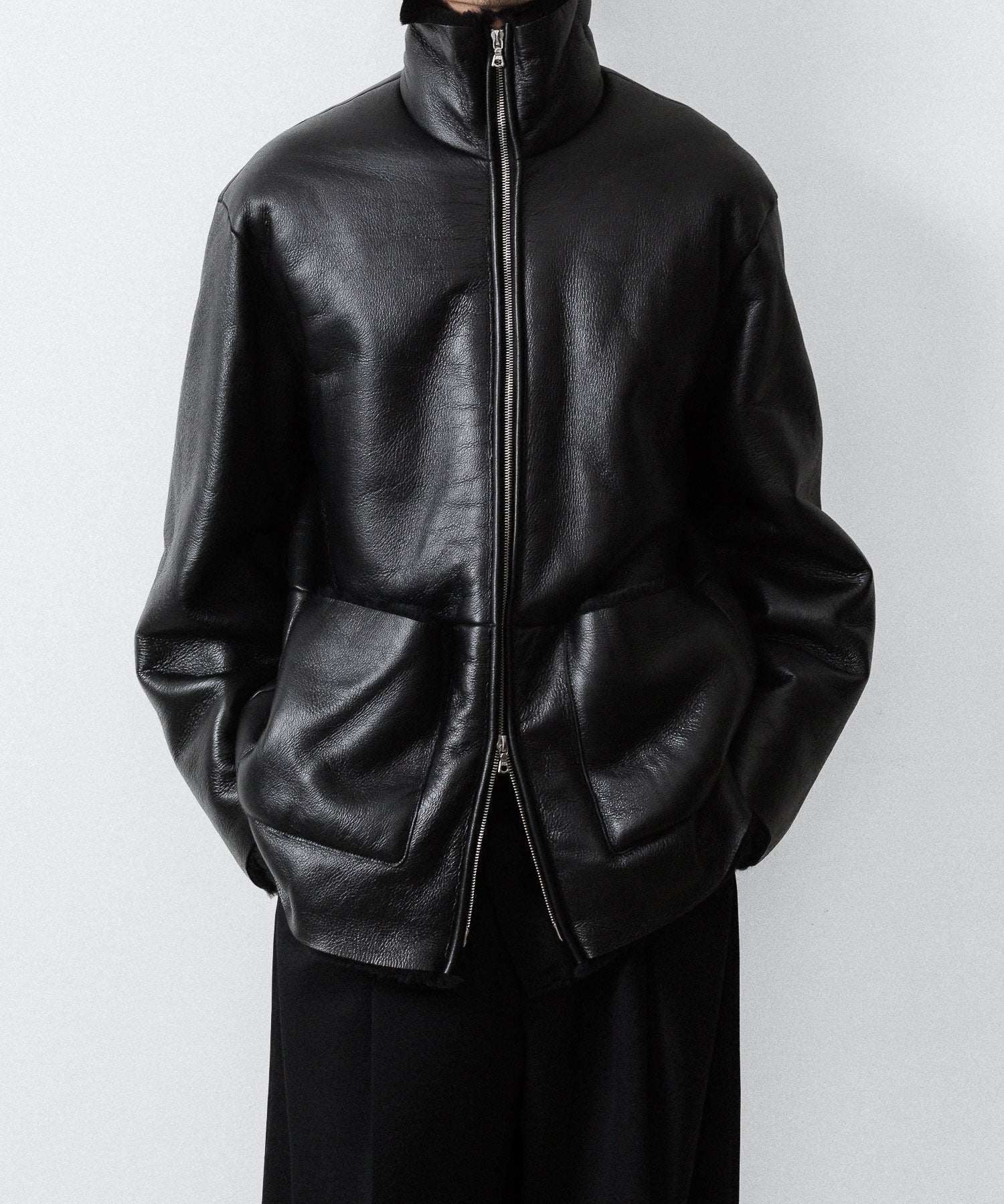 ssstein(シュタイン)のCUT-OFF MOUTON JACKET - BLACKの公式通販サイトsession福岡セレクトショップ