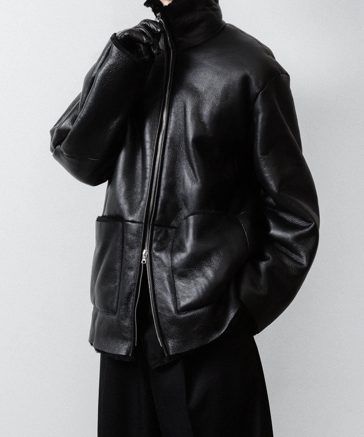 ssstein(シュタイン)のCUT-OFF MOUTON JACKET - BLACKの公式通販サイトsession福岡セレクトショップ