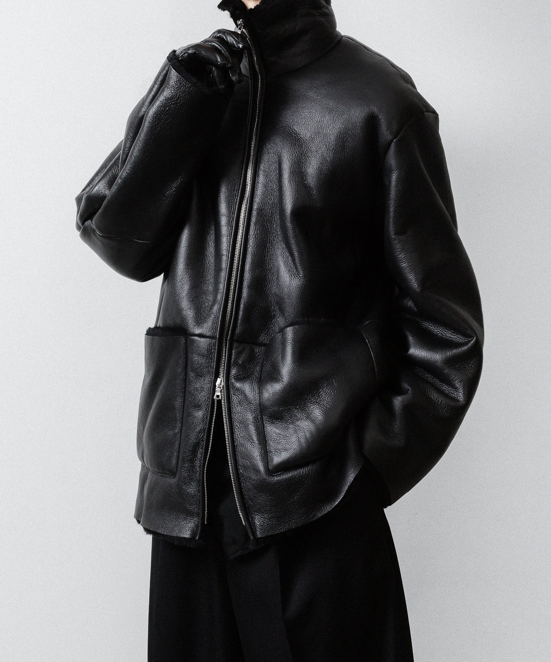 ssstein(シュタイン)のCUT-OFF MOUTON JACKET - BLACKの公式通販サイトsession福岡セレクトショップ
