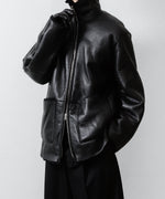 画像をギャラリービューアに読み込む, ssstein(シュタイン)のCUT-OFF MOUTON JACKET - BLACKの公式通販サイトsession福岡セレクトショップ
