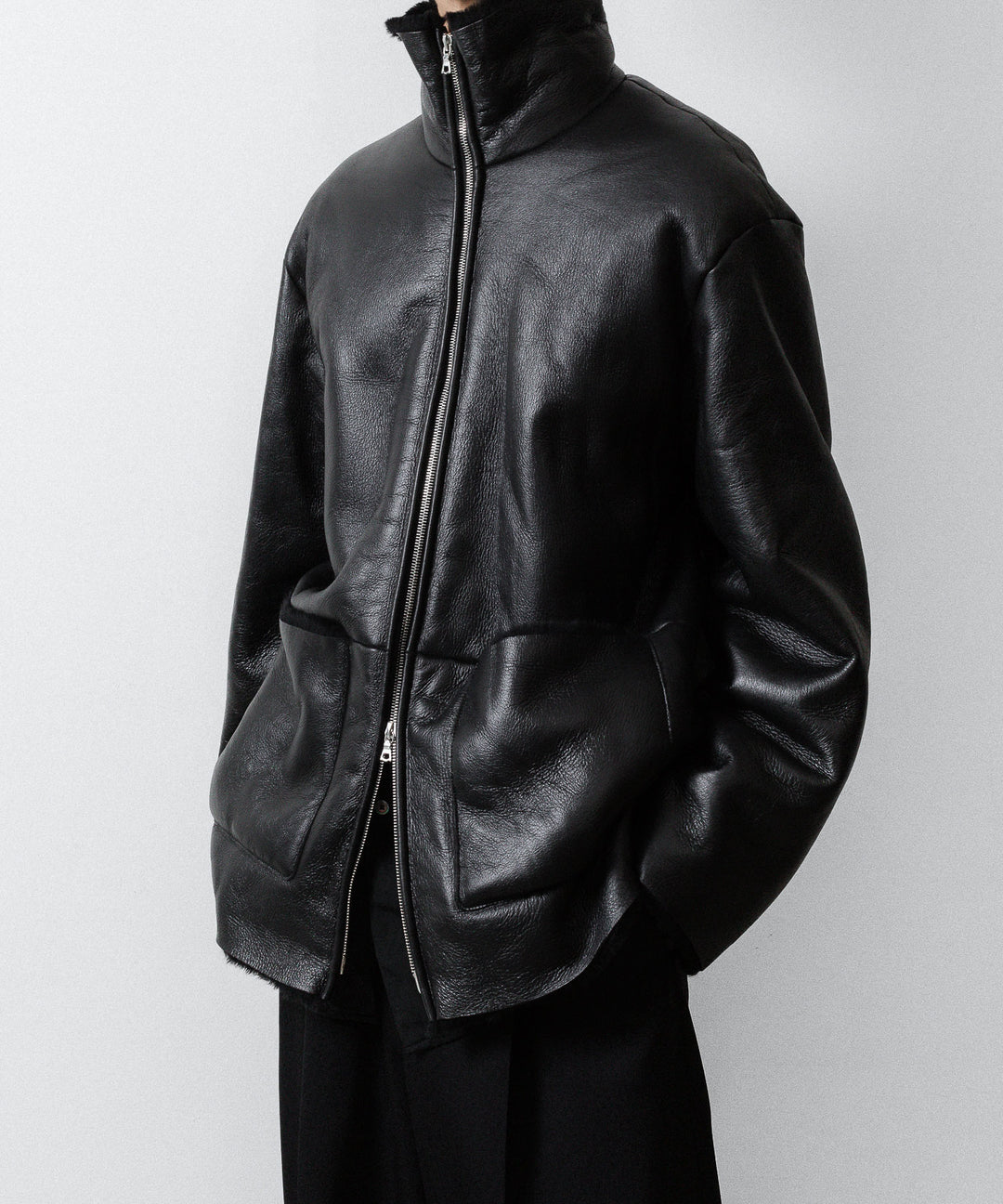 ssstein(シュタイン)のCUT-OFF MOUTON JACKET - BLACKの公式通販サイトsession福岡セレクトショップ