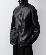 画像をギャラリービューアに読み込む, ssstein(シュタイン)のCUT-OFF MOUTON JACKET - BLACKの公式通販サイトsession福岡セレクトショップ
